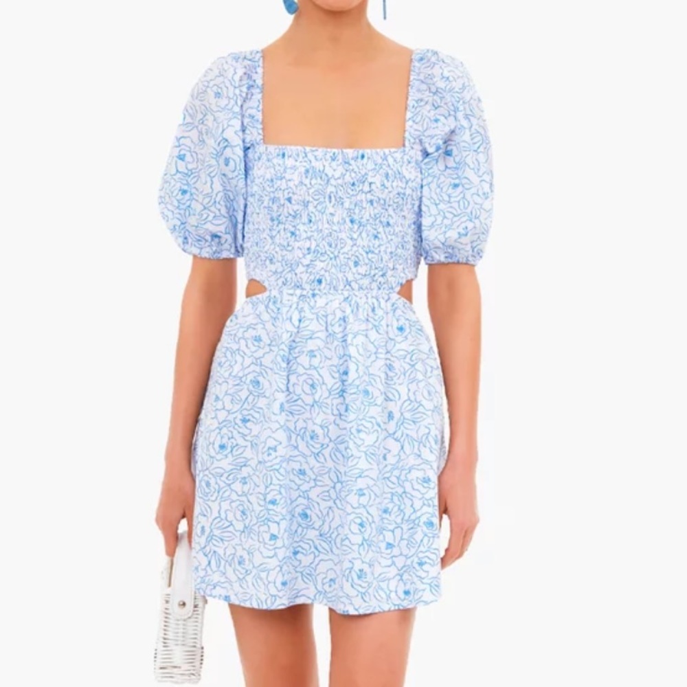 NWT Faithfull Martine Floral Print Vendita Mini Dress